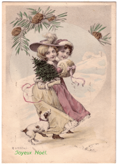 Carte Ancienne Joyeux Noel : Envoyer une Carte Ancienne 
